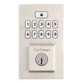 Kwikset Smartcode 9260 Keypad Electronic Deadbolt Contemporary Smartkey With Round Corner Adjustable 20 Minute Ul Latch And Round Corner Strike, Satin Nickel