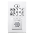 Kwikset Smartcode 9260 Keypad Electronic Deadbolt Contemporary Smartkey With Round Corner Adjustable 20 Minute Ul Latch And Round Corner Strike, Bright Polished Chrome