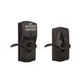 Schlage Residential Fe595 Keypad Lever With Camelot Trim And Accent Lever With Flex Lock In Vis Pack Style, Knob, Aged Bronze