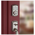 Kwikset Smartcode 9270 Touchpad Electronic Deadbolt Contemporary Smartkey With Round Corner Adjustable 20 Minute Ul Latch And Round Corner Strike, Satin Nickel
