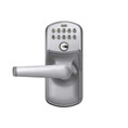 Schlage Residential Fe595 Keypad Lever With Plymouth Trim And Elan Lever With Flex Lock Style, Satin Chrome