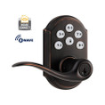 Kwikset Smartcode 912 Touchpad Electronic Lever Smartkey With Home Connect, Round Corner Adjustable Latch And Round Corner Strike, Venetian Bronze