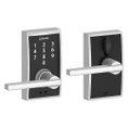 Schlage Residential Fe695 Keyless Touchscreen Lever With Century Trim And Latitude Lever Style, Satin Chrome