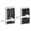 Schlage Residential Fe695 Keyless Touchscreen Lever With Century Trim And Latitude Lever Style, Bright Polished Chrome
