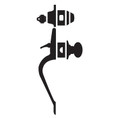 Schlage Residential F60 Plymouth Handleset/Entrance Accent Lever Complete Lock Style Handleset, Left Hand, Aged Bronze
