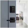 Kwikset Halo Touch Fingerprint Wi-Fi Enabled Smart Deadbolt Contemporary Design Lock, Matte Black
