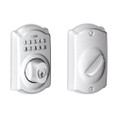 Schlage Residential BE365 Electronic Keypad Deadbolt, Camelot Trim, Satin Chrome