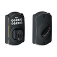 Schlage Residential BE365 Electronic Keypad Deadbolt, Camelot Trim, Aged Bronze