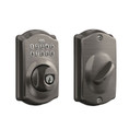 Schlage Residential BE365 Electronic Keypad Deadbolt, Camelot Trim, Antique Satin Nickel Blackened