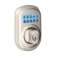 Schlage Residential BE365 Electronic Keypad Deadbolt, Plymouth Trim, Satin Nickel