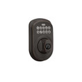 Schlage Residential BE365 Electronic Keypad Deadbolt, Plymouth Trim, Matte Black