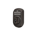 Schlage Residential BE365 Electronic Keypad Deadbolt, Plymouth Trim, Matte Black