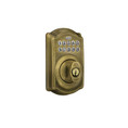 Schlage Residential BE365 Electronic Keypad Deadbolt, Camelot Trim, Antique Satin Brass Blackened
