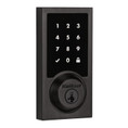 Kwikset Smartcode 916 Touchscreen Electronic Deadbolt Contemporary Smartkey With Home Connect, Round Corner Adjustable 20 Minute Ul Latch And Round Corner Strike, Venetian Bronze