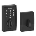 Schlage Residential BE375 Touchscreen Deadbolt, Century Trim, Matte Black