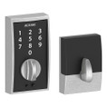 Schlage Residential BE375 Touchscreen Deadbolt, Century Trim, Satin Chrome
