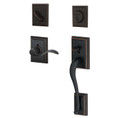 Schlage Residential F60 Addison Handleset/Entrance Accent Lever Complete Lock Style Handleset, Inside Rose, Right Hand, Aged Bronze