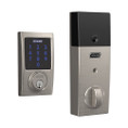 Schlage Residential BE469ZP Connect Deadbolt With Alarm In Vis Pack Touchscreen, Z-Wave Plus Technology, Century Trim, Satin Nickel