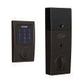 Schlage Residential BE469ZP Connect Deadbolt With Alarm Touchscreen, Z-Wave Plus Technology, Century Trim, Aged Bronze