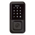 Kwikset Halo Wi-Fi Enabled 939 Touchscreen Deadbolt Electronic Smartkey With Round Corner Adjustable 20 Minute Ul Latch And Round Corner Strike, Matte Black