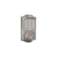 Schlage Residential BE479AA Sense Smart Deadbolt Touchscreen, App For IOS and Android, Camelot Trim, Satin Nickel