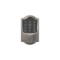 Schlage Residential BE499WB Encode Plus Smart Wifi Single Cylinder Deadbolt With Touchscreen, Compatible With Apple Homekit and Schlage Home App, Camelot Trim, Satin Nickel
