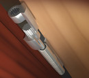Perfect Products Door Saver Ii Hinge Pin Doorstop Residential Saver Ultra Low Profile Replacement Stop, Satin Chrome