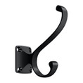 Deltana Heavy Duty Coat And Hat Hook, Matte Black