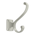 Deltana Heavy Duty Coat And Hat Hook, Satin Nickel