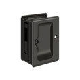 Deltana Pocket Door Lock-Sliding Door Receiver Hd, Adjustable, 3-1/4" X 2-1/4", Oil Rubbed Dark Bronze