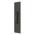 Deltana Pull Plate 3-1/2" X 15" With 5-1/2" Handle, Oil Rubbed Dark Bronze