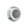 Deltana Wall Bumper Flush 1" Diameter, Bright Polished Chrome