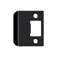 Deltana Extended Lip Strike Replacement For Residential Locks, 2-1/4" X 2", 1-1/2" Extension, Paint, Matte Black