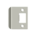 Deltana Extended Lip Strike Replacement For Residential Locks, 2-1/4" X 2", 1-1/2" Extension, Satin Nickel