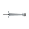 Deltana Baseboard Door Bumper 3-1/4", Solid Brass, Bright Polished Chrome