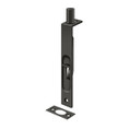 Deltana 6" Square Corner Flush Bolt, Hd, Solid Brass, Solid Brass,1" Throw, Oil Rubbed Dark Bronze