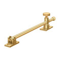 Deltana 10" Casement Stay Adjuster, 2-1/4" Sash Plate, 1-3/4" Sill Plate, Cr Pvd, Bright Polished Brass