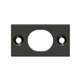 Deltana Strike Plate For Extension Flush Bolt For 6",1-3/4" X 1", Oil Rubbed Dark Bronze