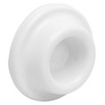 Ives Adhesive Wall Bumper Backed Door Stop, Base Diameter: 1-7/8", Base Thickness: 3/8", Projection: 1-1/16", Non-Marring White Rubber