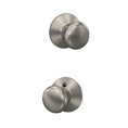 Schlage Residential F10 Plymouth Passage Knob Lock In Vis Pack Function, Satin Nickel