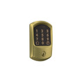 Schlage Residential BE489WBC Encode Smart Wifi Single Cylinder Deadbolt With Touchscreen, Greenwich Trim, Satin Brass