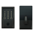 Schlage Residential BE489WBC Encode Smart Wifi Single Cylinder Deadbolt With Touchscreen, Century Trim, Aged Bronze