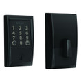 Schlage Residential BE489WBC Encode Smart Wifi Single Cylinder Deadbolt With Touchscreen, Century Trim, Matte Black