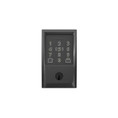 Schlage Residential BE499WB Encode Plus Smart Wifi Single Cylinder Deadbolt With Touchscreen, Compatible With Apple Homekit and Schlage Home App, Century Trim, Matte Black