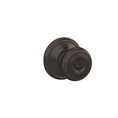 Schlage Residential F51A Georgian Keyed Entry Knob Lock In Vis Pack Function, Aged Bronze