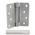 Hager Full Mortise Residential Hinge 1/4" Radius Corner Spring Steel 4" X 4", Satin Chrome-1751-4X4-26D
