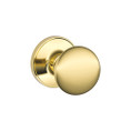 Schlage Residential J10 Stratus Passage Knob Lock Function, Bright Polished Brass