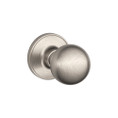 Schlage Residential J10 Corona Passage Knob Lock Function, Satin Nickel