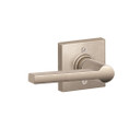 Schlage Residential J170 Solstice Dummy Lever Lock With Collins Trim Function, Decorative, Satin Nickel