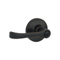 Schlage Residential J40 Torino Privacy Lever Lock Function, Aged Bronze